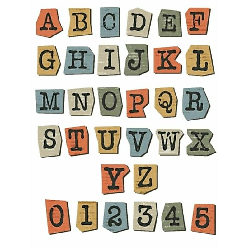 (min.order ditoko ini 10.000)  stiker jurnal huruf alfabet non cutting/stiker jurnal aesthetic