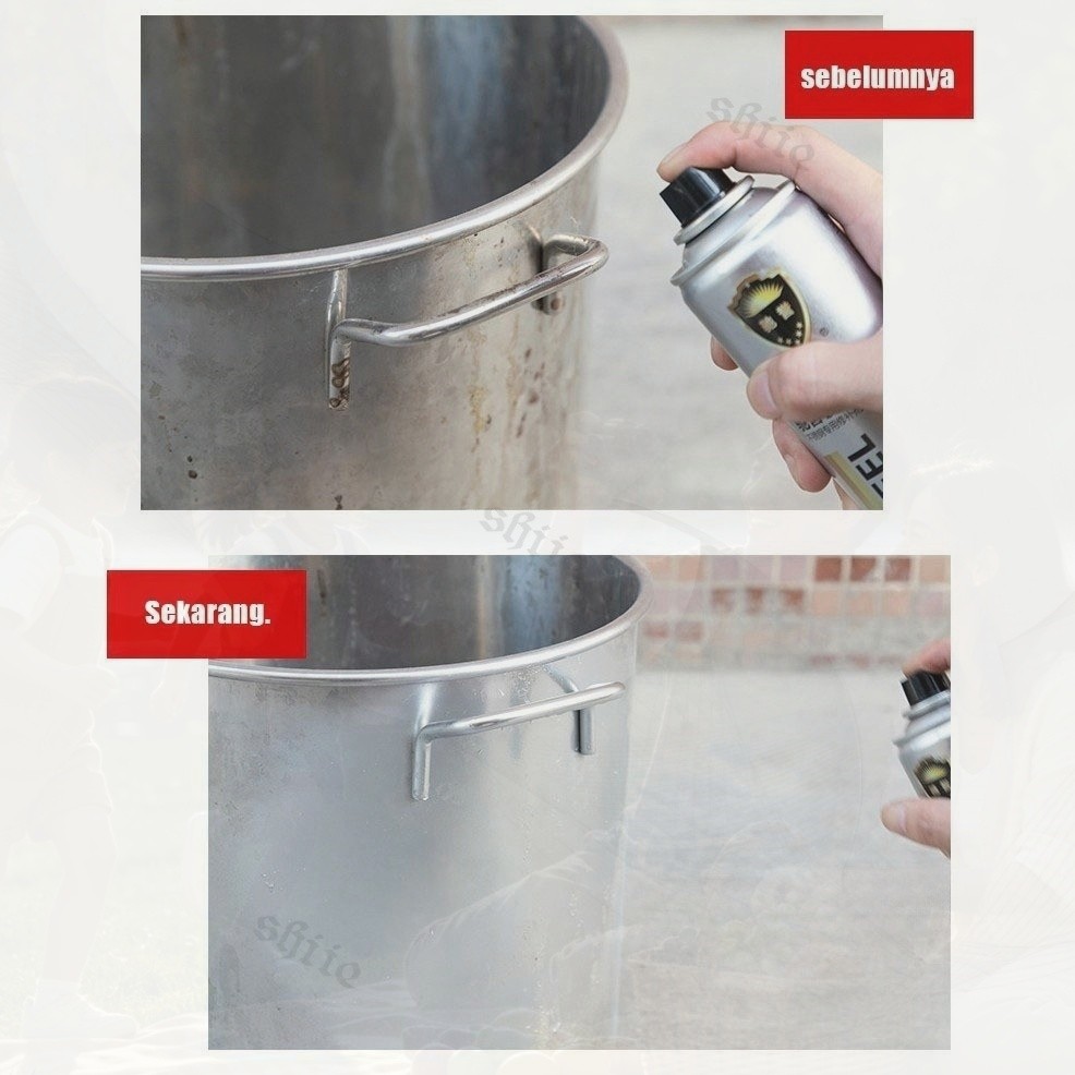 Kilap Anti Karat Cat Semprot Chrome untuk Knalpot Motor Tahan Panas & Kilap Permanen