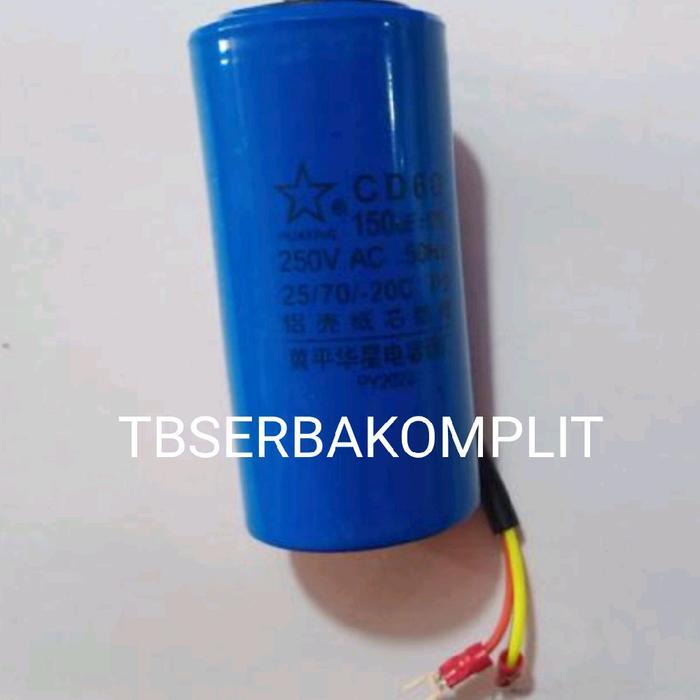 Kapasitor CD60 150uf / 200uf / 250uf / 300uf / 350uf / 400uf / 450uf 250v Capasitor CD-60 200 250 30