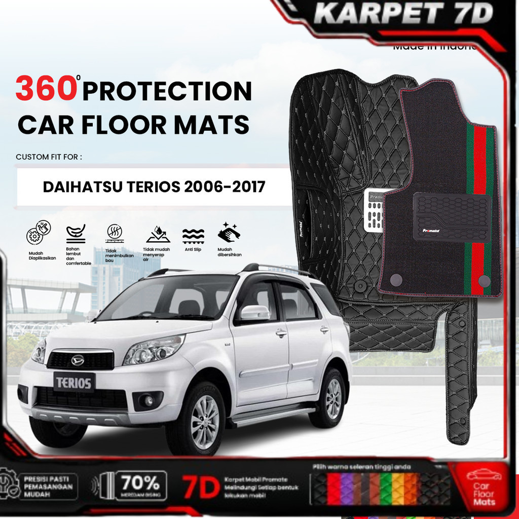 Karpet Mobil Daihatsu Terios Tahun 2006-2017 PROMATE LUXURY 7D CAR MAT