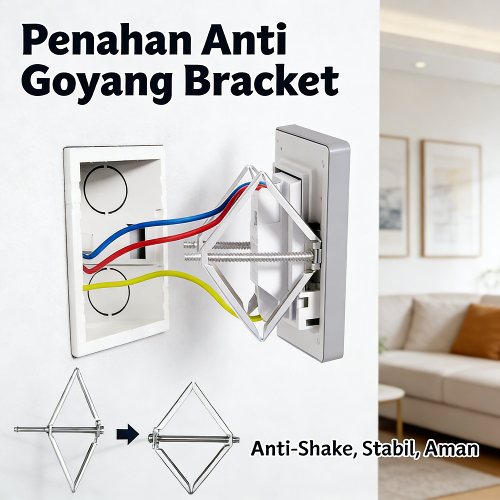 Perbaikan Saklar Kaset Rahasia Dudukan 10PCS Aksesori Panel Tongkat Wall Installation Tool Pendukung