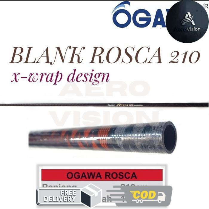 Joran Pancing Blank Ogawa Rosca Panjang 210cm Carbon Hollow Tebal - -, -