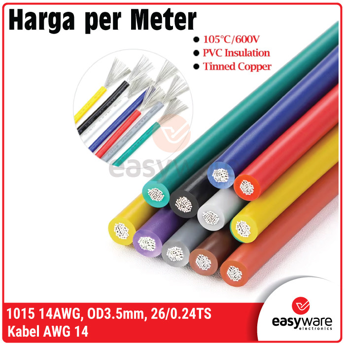 KABEL AWG14 KABEL 1015 KABEL AWG 14 KABEL 14 AWG TINED COOPER PER METER