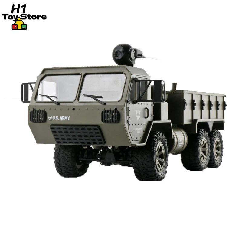 WPL FY004 1:16 Scale 6x6 Tactical Truck Off-Road RC Crawler with High Clearance Military Style RC Ca