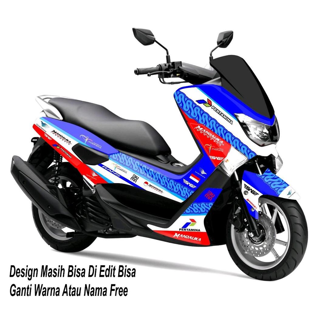 striping stiker decal full bodi nmax lama/old motif Mandalika