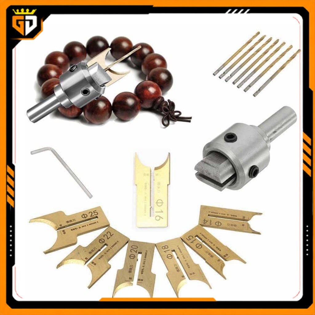 Kepala Mata Bor Drill Bit Set 16 PCS Pembuat Kalung Gelang Tasbih - Mata Bor Mini untuk Kayu Batu Ak
