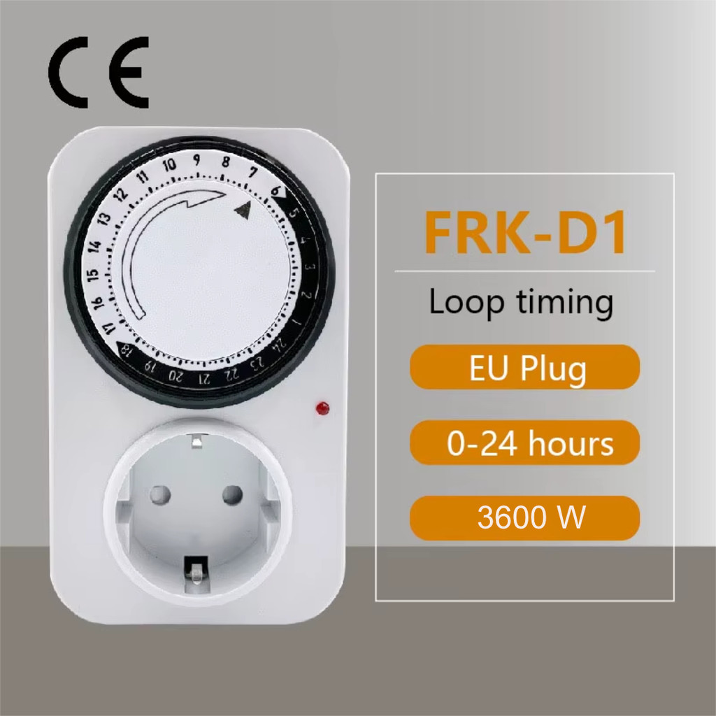 Saklar Timer Otomatis Listrik 24 Jam Timer Analog 16A 3600W