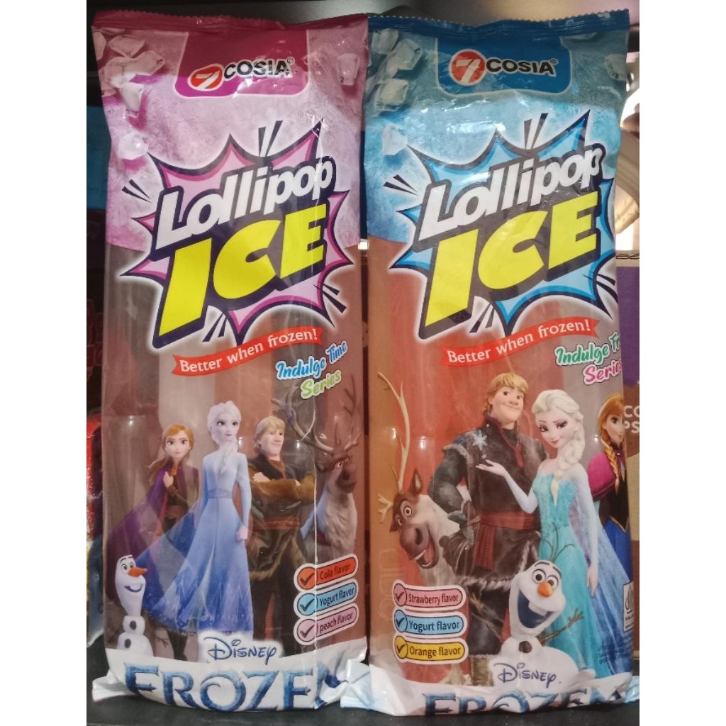7COSIA - 8pcs 82ml Lollipop Ice-Yogurt ,Strawberry Flavor Orange Flavor, Yogurt Flavor,