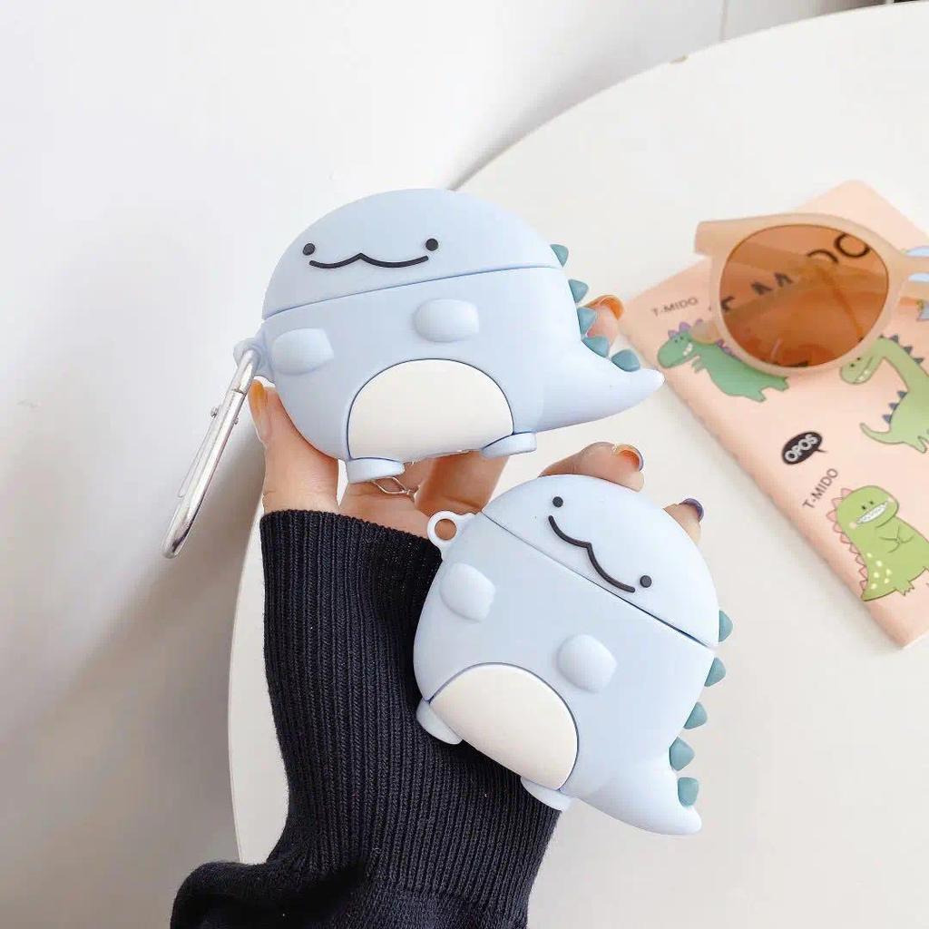 3D Cute nosaur Silicone Earphone Case for Airpods Pro 2 Cartoon Shockproof Case for Airpods 3 2021 a