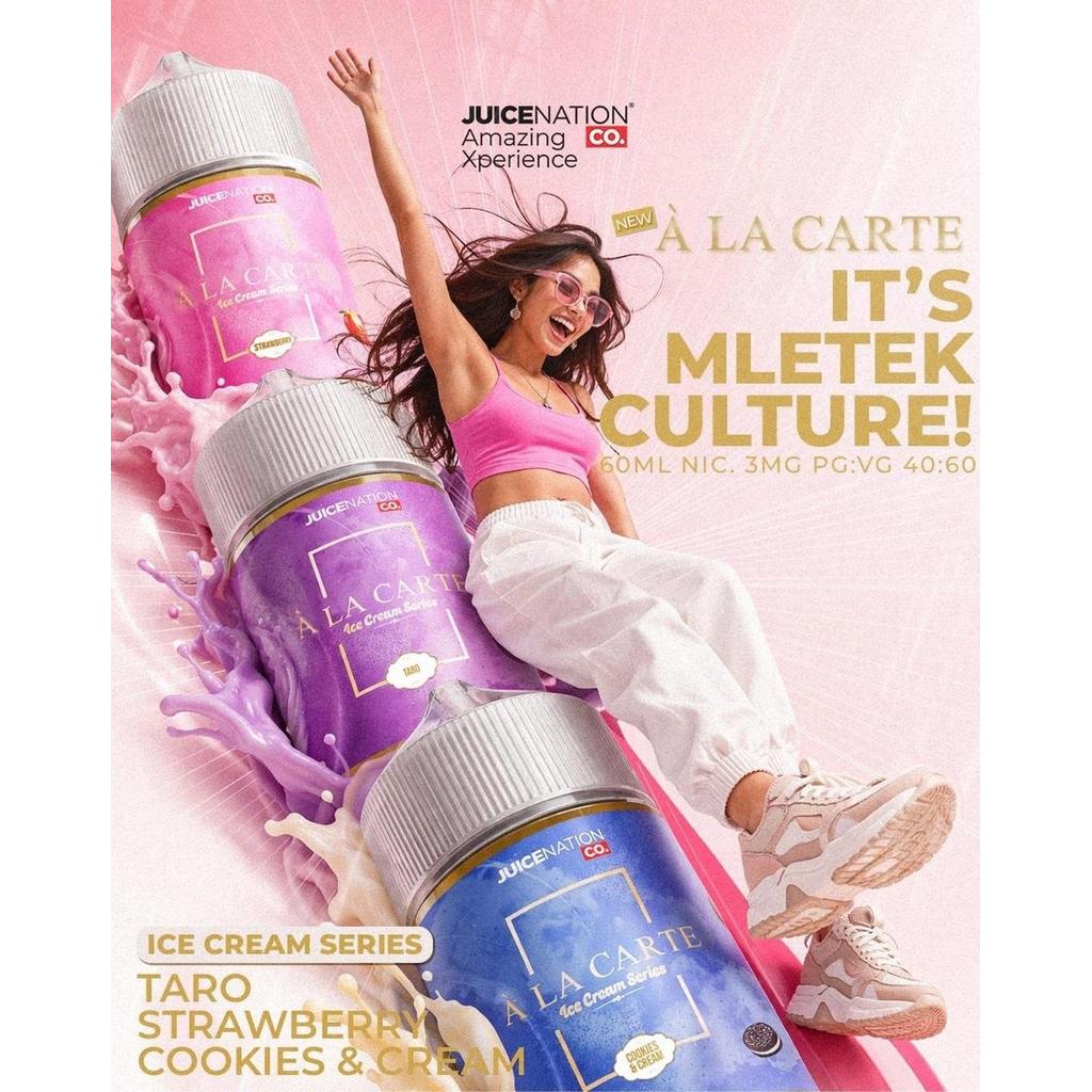 ALA CARTE COOKIES AND CREAM ICE CREAM ALACARTE 60ML 3MG 6MG BY JUICENATION