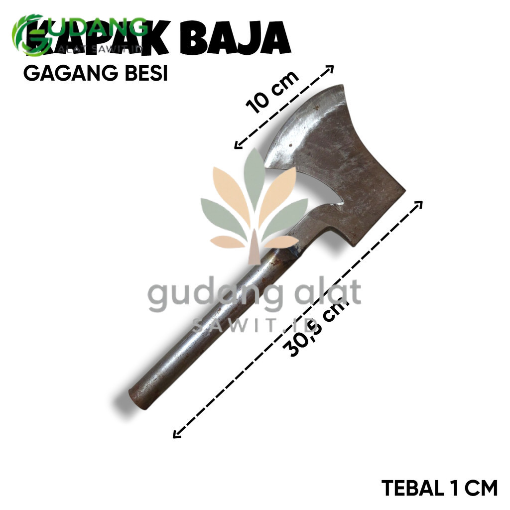 KAPAK/KAMPAK KELAPA BESI PER GAGANG BESI TERMURAH (GUDANGALATSAWIT.ID)