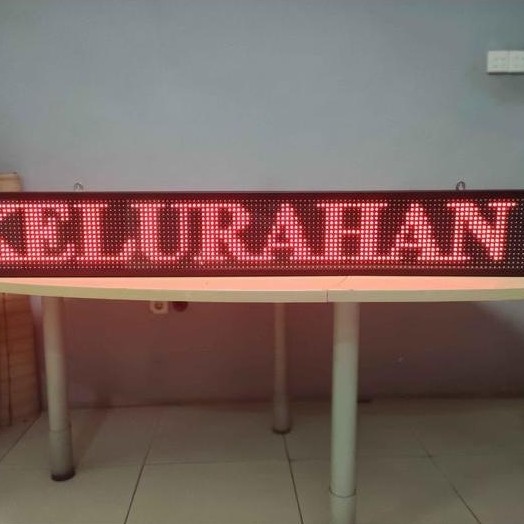 Running Text - Jam Digital Papan Informasi Toko, Alarm, Scroll Text Otomatis