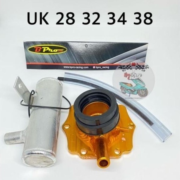 Intake Bpro Racing kawasaki ninja 150 R RR 150cc KR KRR serpico almu untuk karbu karburator 26 28 30
