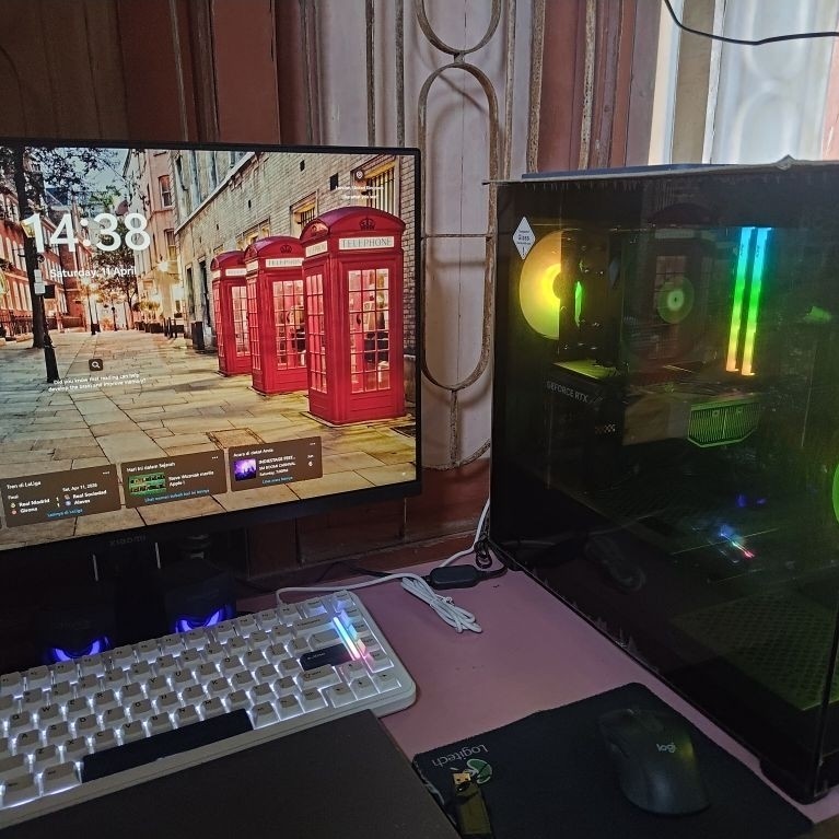 1 SET PC RAKIT ryzen 7 5700X RTX 5060 TI 16GB 32GB RAM 1TB SSD