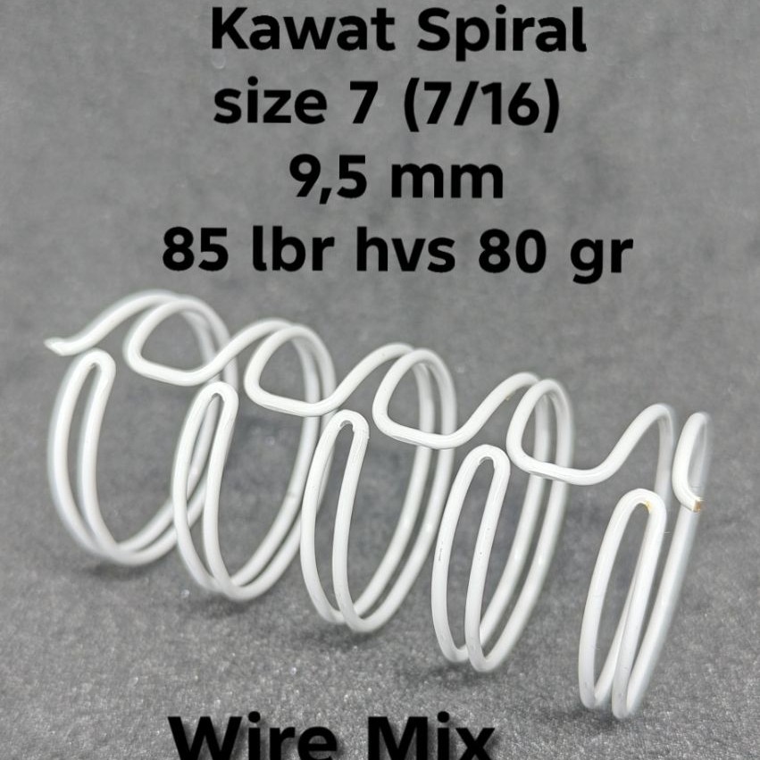 Kawat Spiral JBI F4 No. 7 (7/16) isi 100 btg