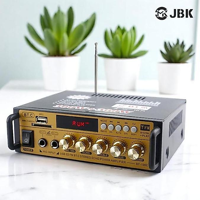 JBK BT-198E Amplifier Karaoke Bluetooth Power Amplifier Power Amplifier Wireless Bluetooth Kerndy JB