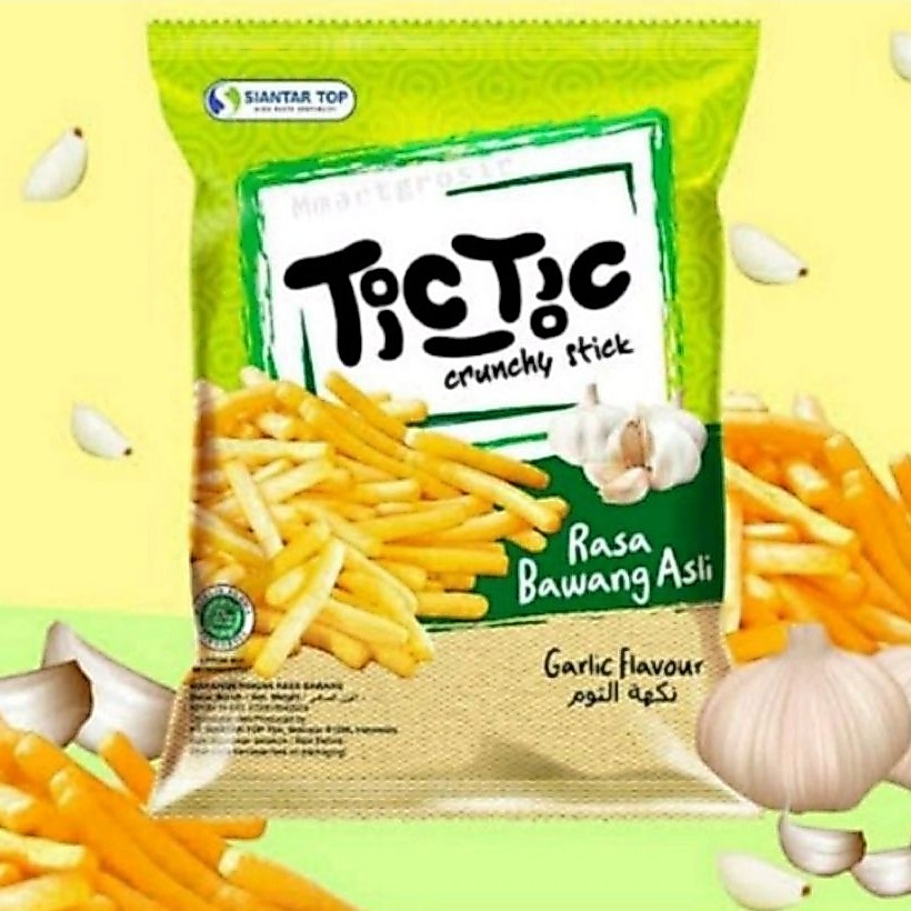 Tic tic rasa bawang 1 renceng 10 pcs