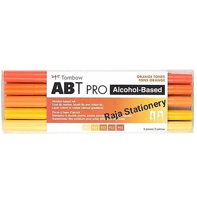 Tombow ABT Pro Orange Tones Dual Brush Pen Set / Spidol Warna