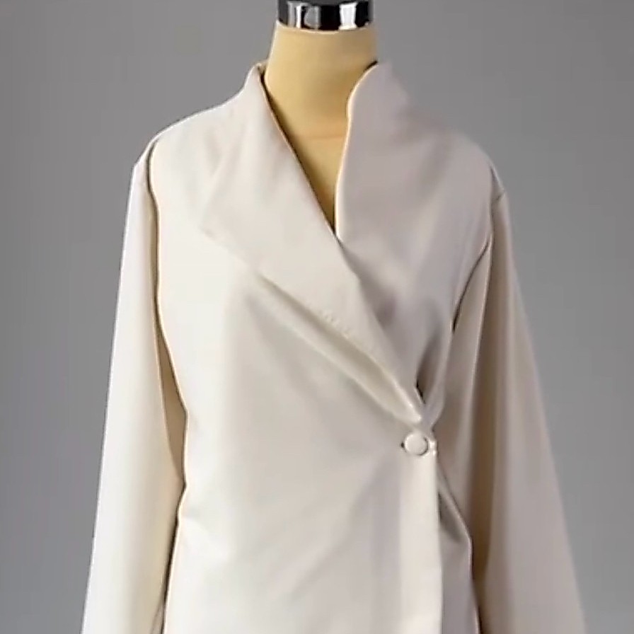 PASTELLY OUTFIT - MORSE WRAPPED SEMI BLAZER