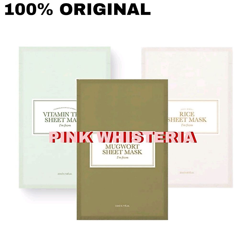 [ORIGINAL] IM I'M FROM Mugwort / Rice / Vitamin Tree / Honey / Ginseng Sheet Mask