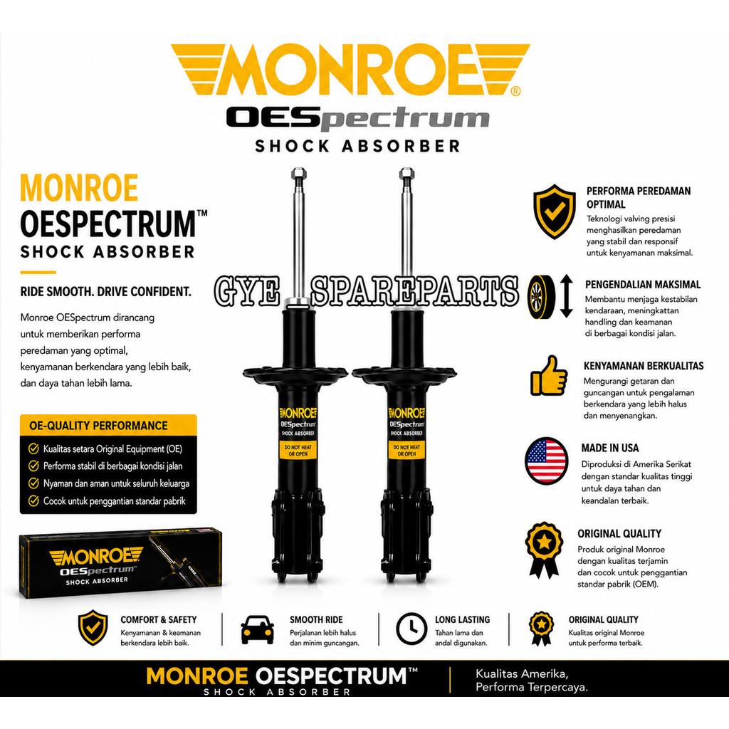 SHOCKBREAKER DEPAN HONDA JAZZ OLD ORIGINAL MONROE OESPECTRUM