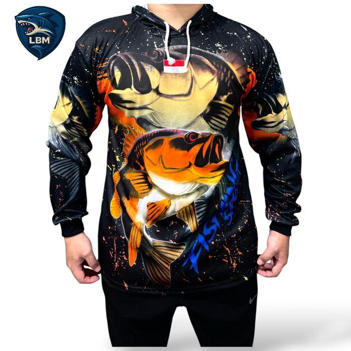 Baju mancing | sersey mancing lengan panjang - IKAN MAS, L