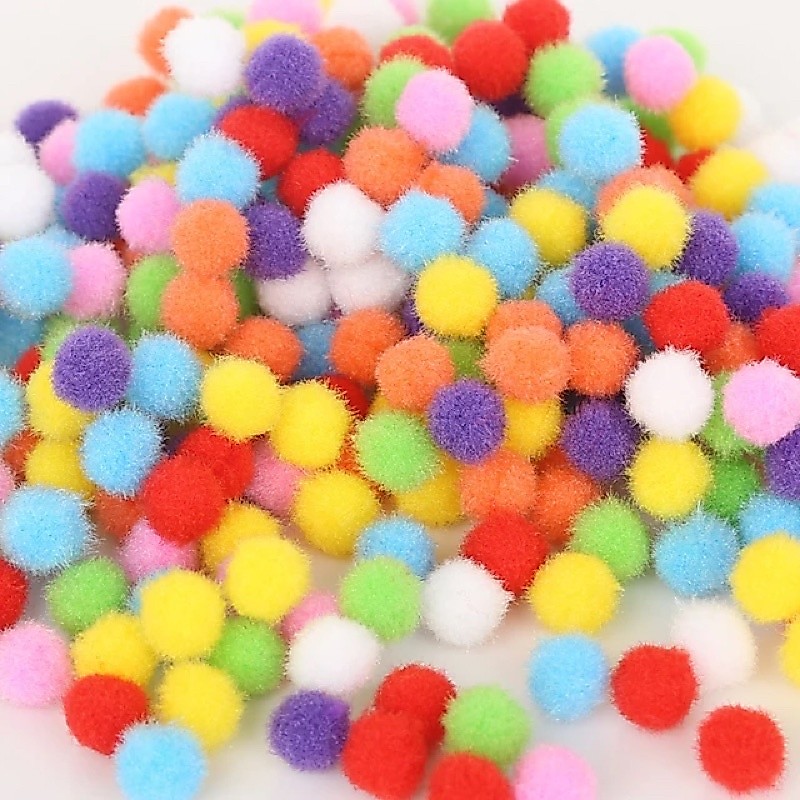 100pcs pompom 3cm - Bola Pompom 3cm