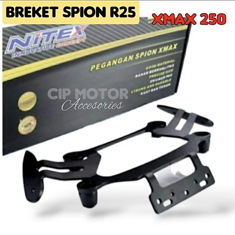 Breket spion Xmax Nitex Untuk Spion R25 motor XMAX BREKET SPION SERPO XMAX 250