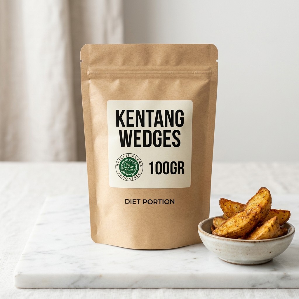 Keripik Kentang Wedges Crispy Premium 100gr - Kripik Sayuran Kering Potato Snack Camilan Diet Sehat