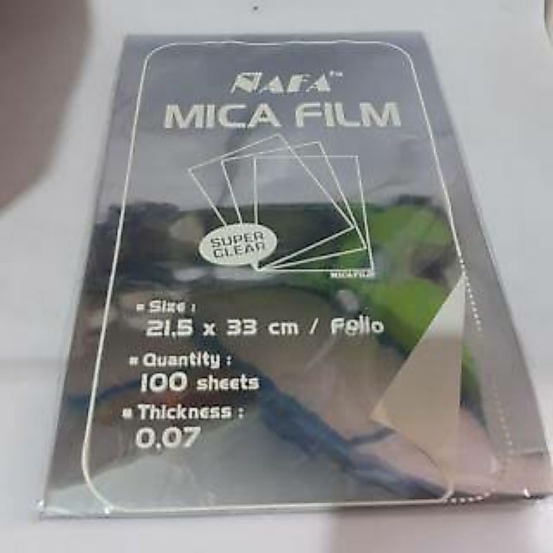 PLASTIK MIKA JILID BENING / PLASTIK MIKA JILID WARNA / PLASTIK MIKA JILID TRANSPARAN 1 PACK ISI100 B