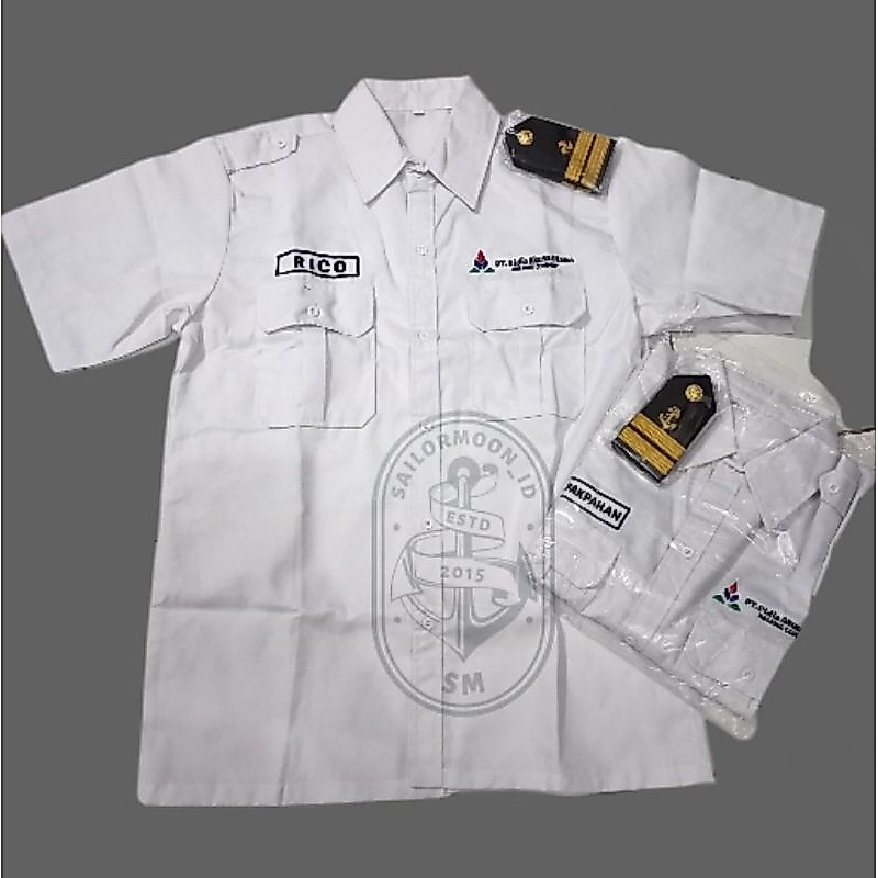 CUSTOM BORDIR KEMEJA PDH BORDIR KEMEJA PDH BEBAS DESIGN BORDIR KEMEJA PELAUT BORDIR KEMEJA PNS BORDI