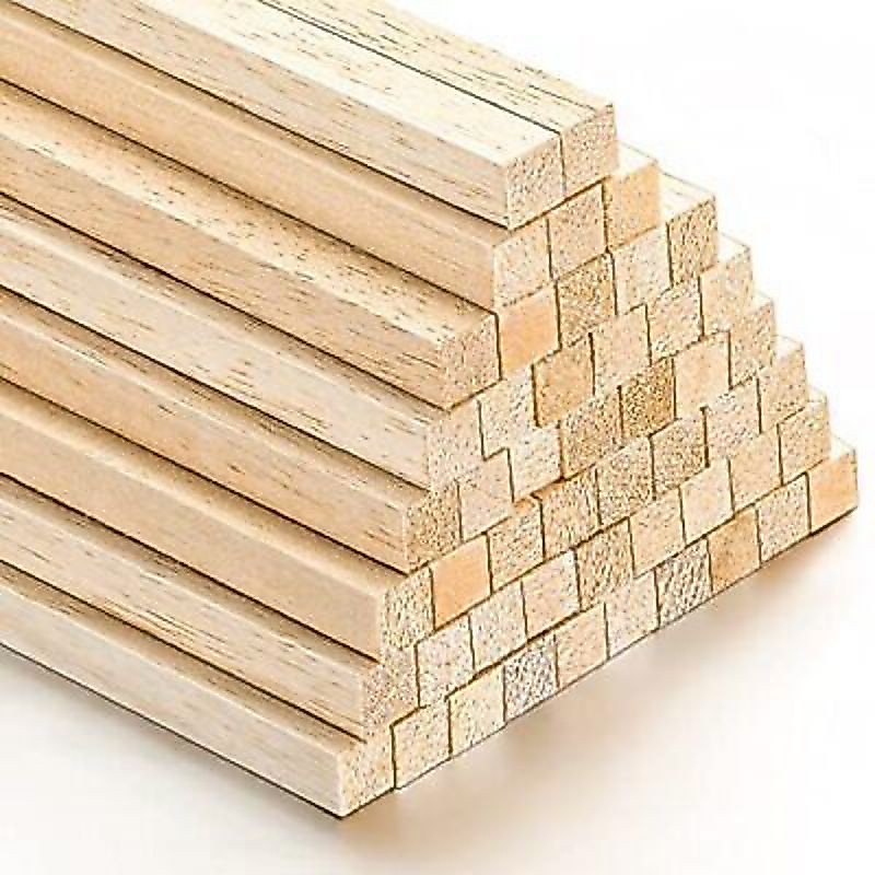 stik balsa/kayu balsa/balok kayu 1,3cmx100cm bahan packing