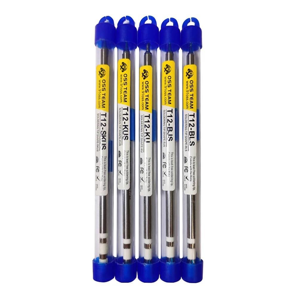 OSS T12 Series Tip Electric Soldering Tips For Hakko Fx951 T12-X T12-D ST91 ST92 Soldering Station H