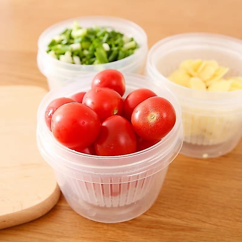 MH - kotak tirisan sayur - tempat tirisan sayur - toples tirisan TT08