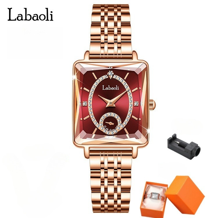 Labaoli ONEON Jam Tangan Wanita Original Anti Air Terbaru Persegi Rantai Kecil Mewah Fashion Seri La
