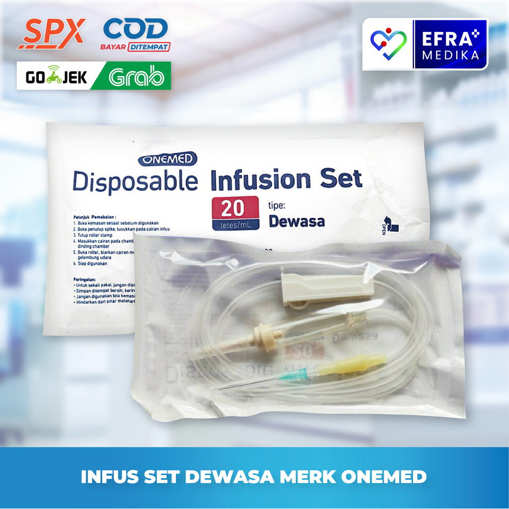INFUSION SET ONEMED / SELANG INFUS / INFUS SET DEWASA / ALAT INFUS