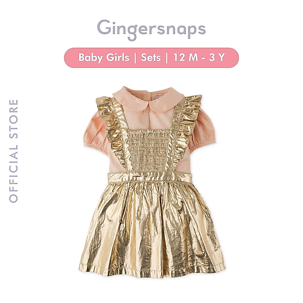 Gingersnaps Baby Sunset Soiree Sets Metallic - Setelan Baju Pesta Bayi Perempuan