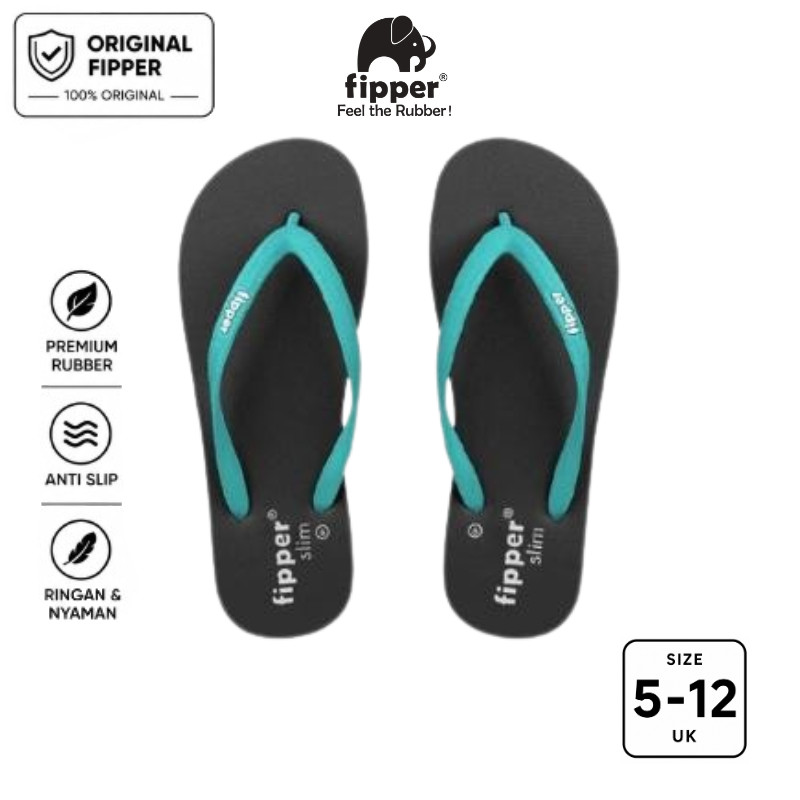 Fipper - Slim Black / Turquoise