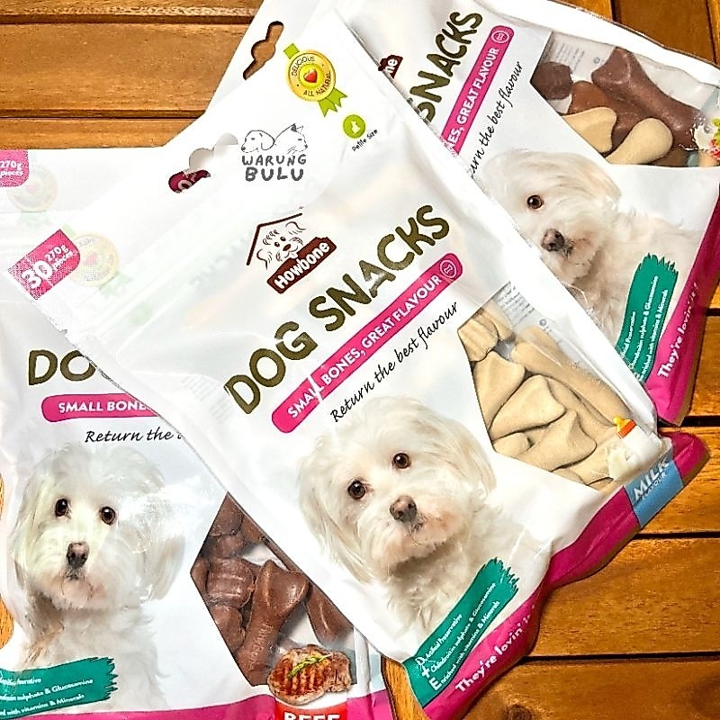 Dog Snack Small Bones 270 gram | Snack Anjing Import | Cemilan Anjing Daging & Susu | Snack Taming T