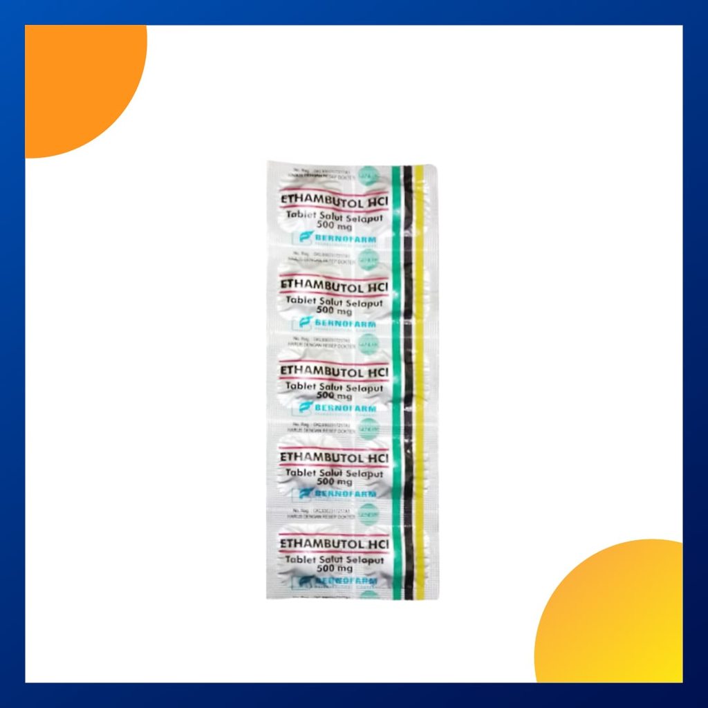 ETHAMBUTOL GENERIK_01 500 MG 1 STRIP @ 10 TABLET SALUT SELAPUT