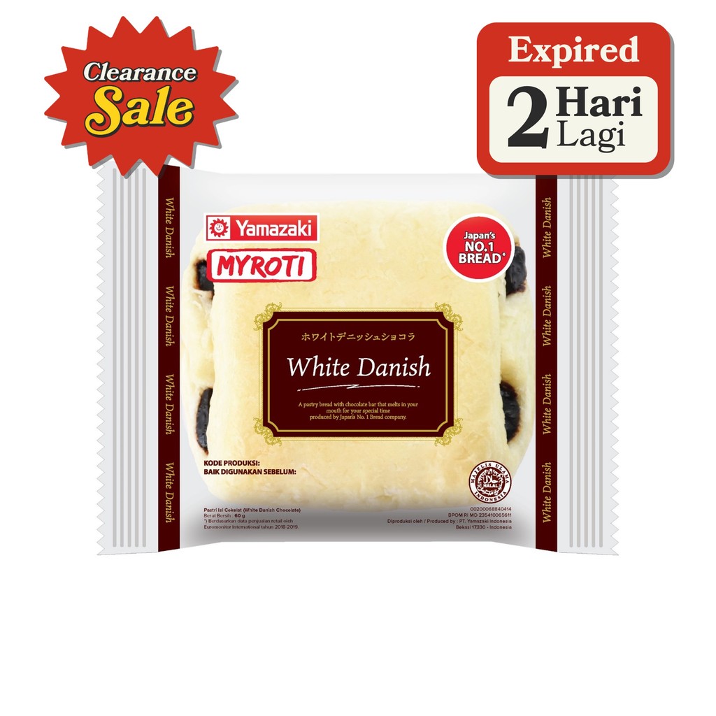 MyRoti White Danish Chocolate Clearance Sale 60 gram