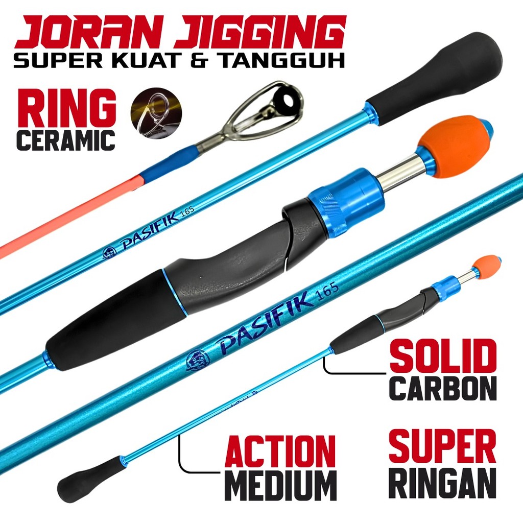 Joran Pancing Spinning  Jigging Full Carbon Solid 165CM 180CM Handle EVA Premium