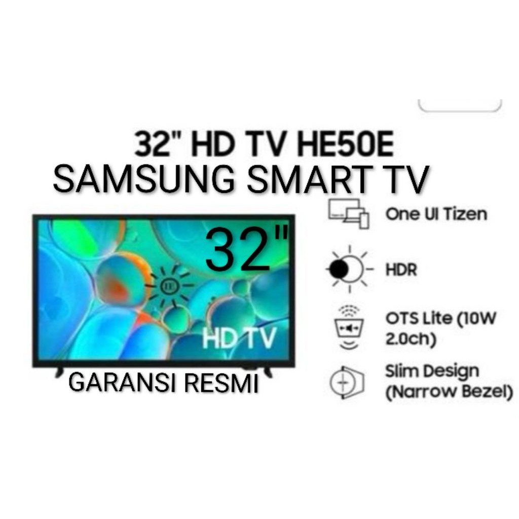 AS Samsung Smart TV 32 Inch HE50EF Baru Garansi Resmi Jamin Ori