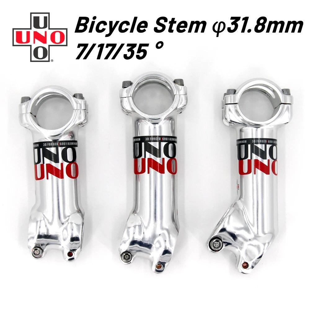 UNO Bike Stem 17 35 Degrees MTB Road Mountain Bike Handlebar Stem 60/70/80/90/100/110/120/130mm Ultr