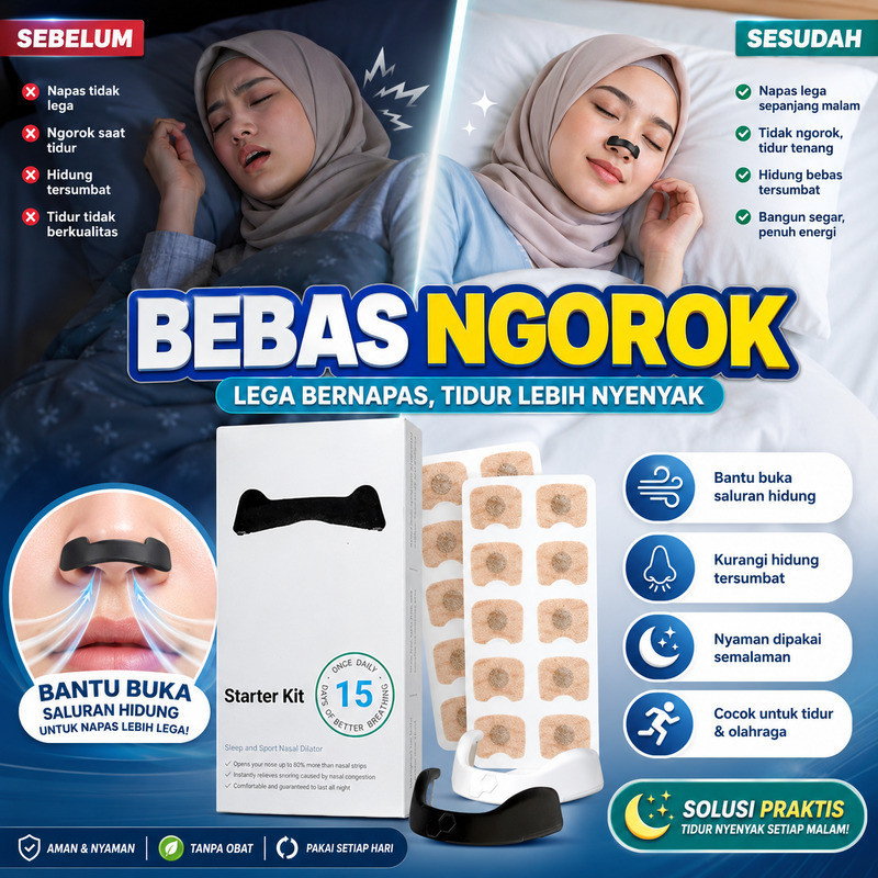 COD Strip Hidung Anti Dengkur | Dilator Hidung Berkualitas Tinggi/alat Bantu Ventilasi Hidung/dilato