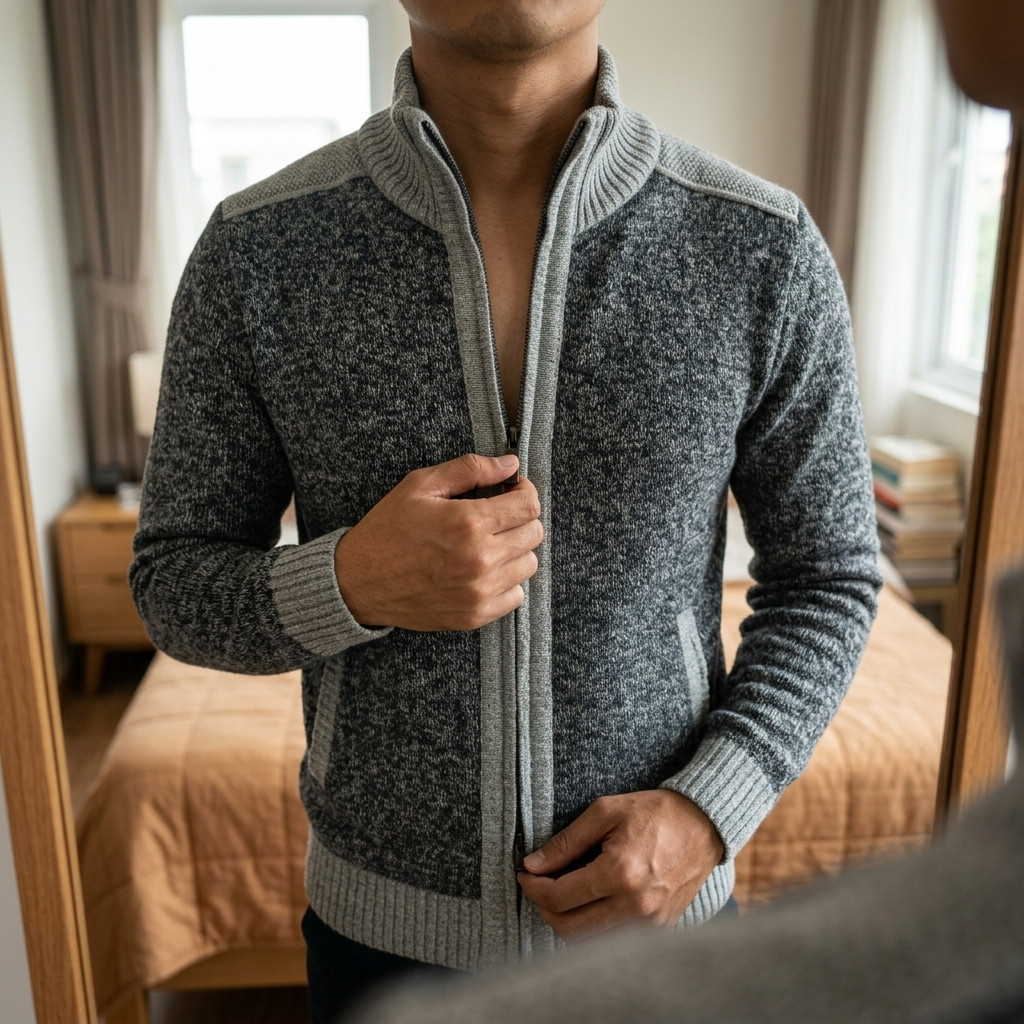 Nelson Jaket Rajut Pria Knitwear Bahan Tebal Original Valir Kualitas Import