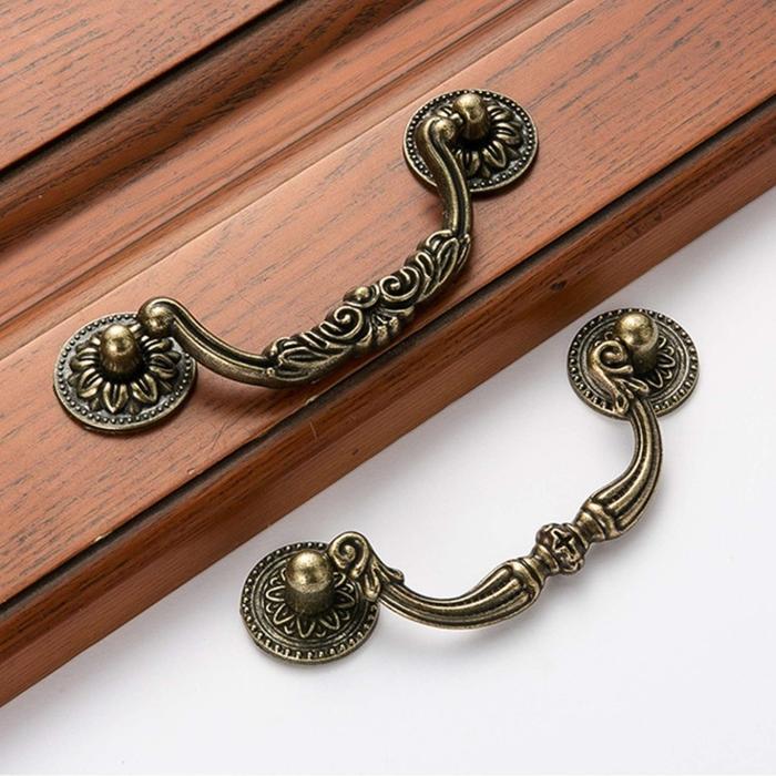 Lemari Jendela Pintu Rumah Kuningan Antik Knop Gagang Pintu Klasik Vintage Kuno Tarikan Laci Lemari 