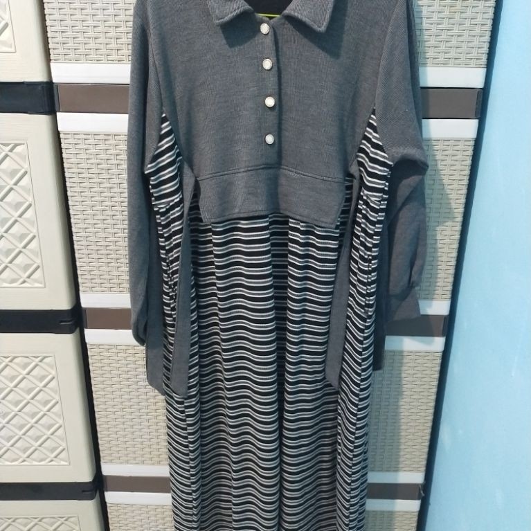 Midi Dress knit Clarke premium fesyen wanita