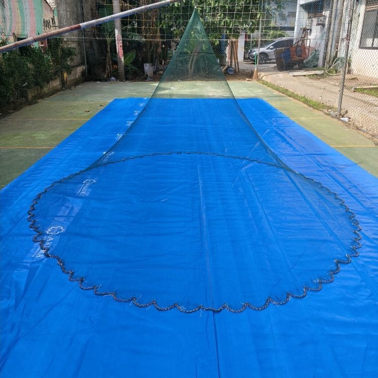 Jala lemapar full tebar bahan nilon panjang 2,5 meter cocok untuk ikan dan udang
