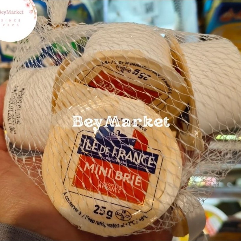 Ile De France Mini Brie Cheese 5's x 25gr | Keju Brie(Mini Brie)